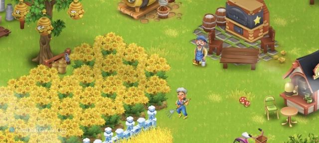 Роза и Эрнест на ферме в Hay Day