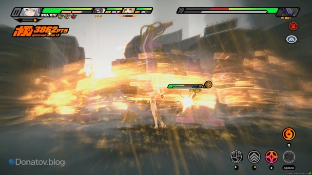 Использование ульты Исюань по оглушенному врагу из третьей волны