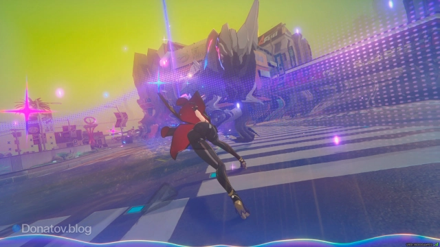 Проведение цепочки атак за Эвелин по врагу из второй волны