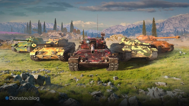 Танки с камуфляжем в WoT Blitz