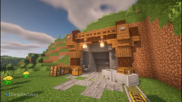 Обустройство шахты в Minecraft