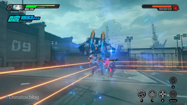 Добивание зажатого в угол противника