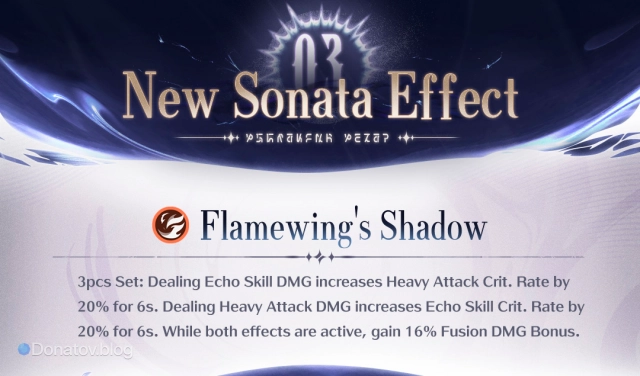 Соната Гальбрены Flamewing's Shadow в версии 2.7 Wuthering Waves