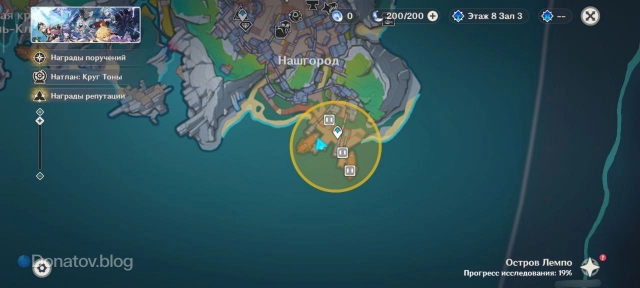 Расположение потерянных роботов на карте