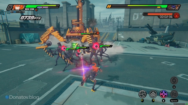 Правильное позиционирование, позволяющее толкнуть в сторону босса сразу всех эфириалов