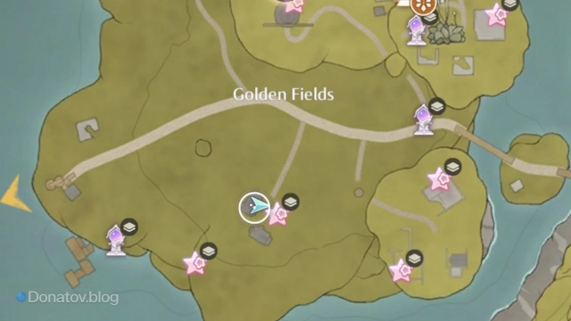 Местоположение Golden Waves of Heat в Infinity Nikki