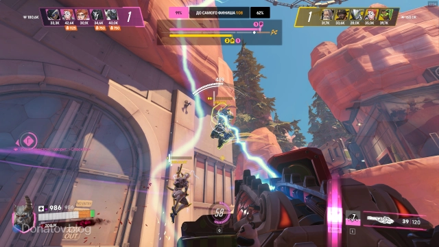 Геймплей Уинстона в Стадионе