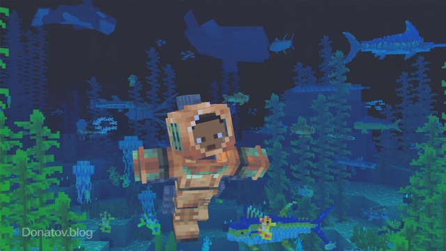 Скафандр в Minecraft
