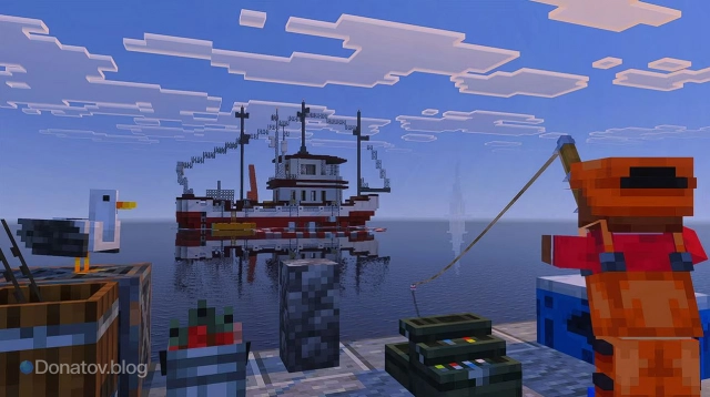 Корабль в Minecraft