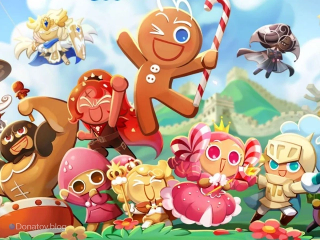 Счастливые печеньки из Cookie Run: Kingdom