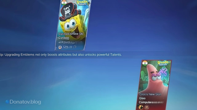 Скины коллаборации MLBB х SpongeBob в лобби