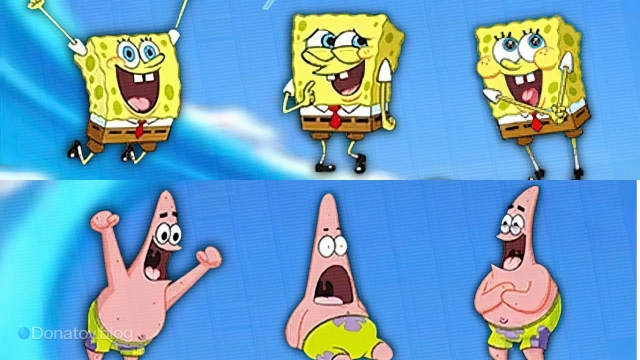Коллекционные эмоции коллаборации MLBB х SpongeBob