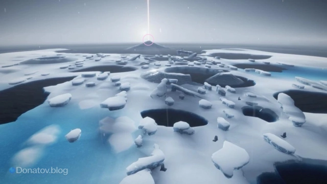 Местонахождение Крылатого света на карте испытания