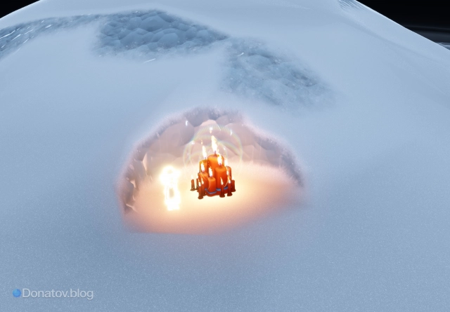 Тайник со свечами на горе