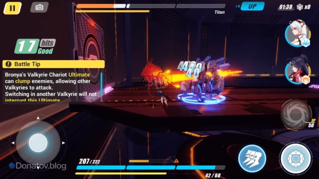Кадр из боя Honkai Impact 3rd