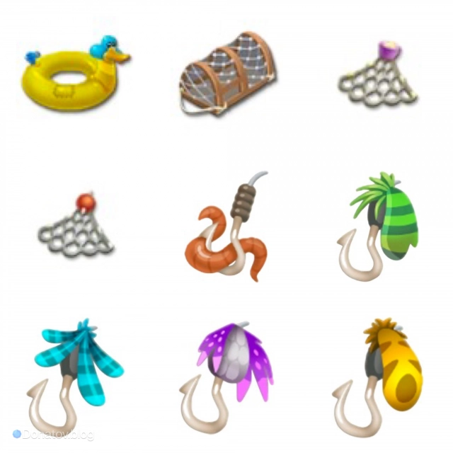 Приманки, сети и ловушки в Hay Day