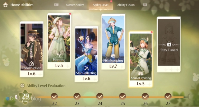 Ability Level Evaluation в Infinity Nikki