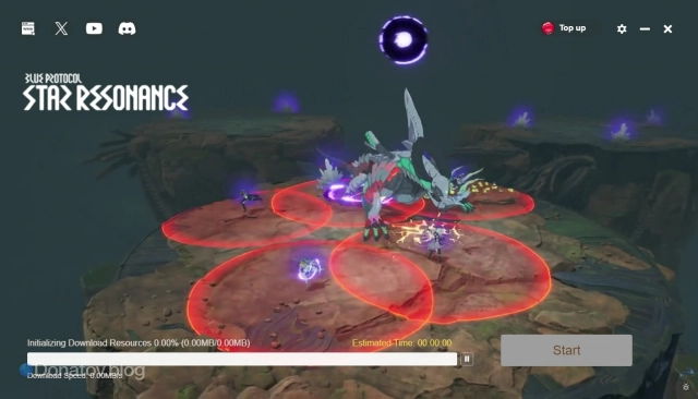 Загрузка Blue Protocol: Star Resonance в клиенте
