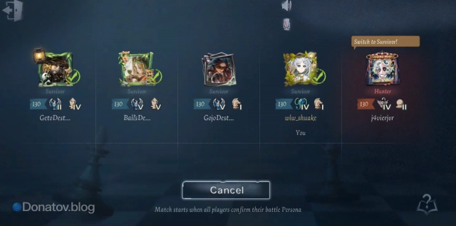 Five-Player в Identity V