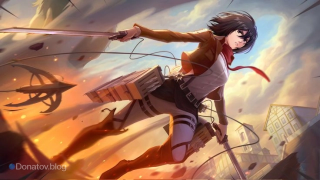 Облик на Фанни «Микаса» коллаборации MLBB х Attack on Titan