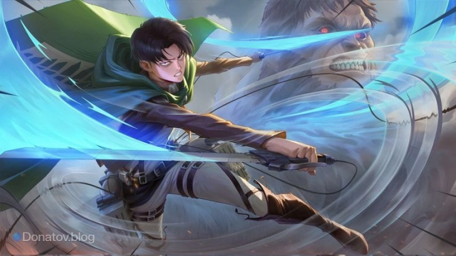 Облик на Мартиса «Леви» коллаборации MLBB х Attack on Titan