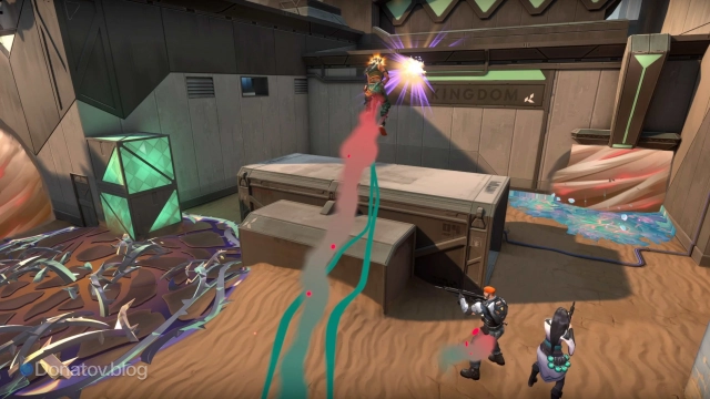 Vyse встречает врагов в пленте