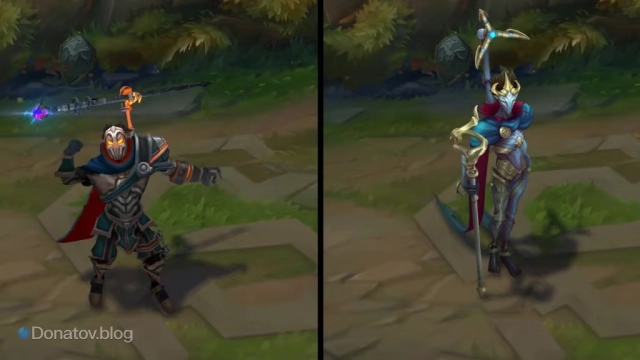 Модель Виктора до и после «Аркейна»