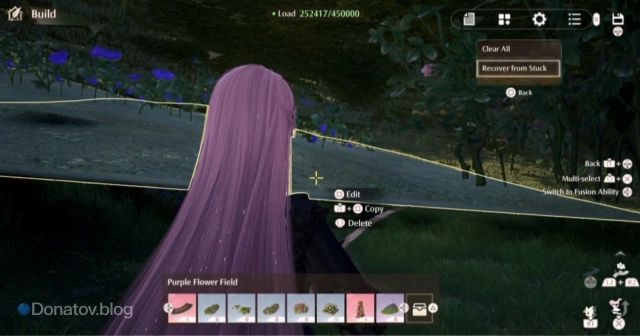 Clear All и Recover from Stuck в Infinity Nikki