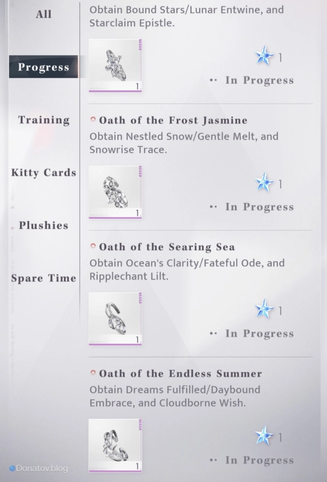 Достижение с вознаграждением в виде колец