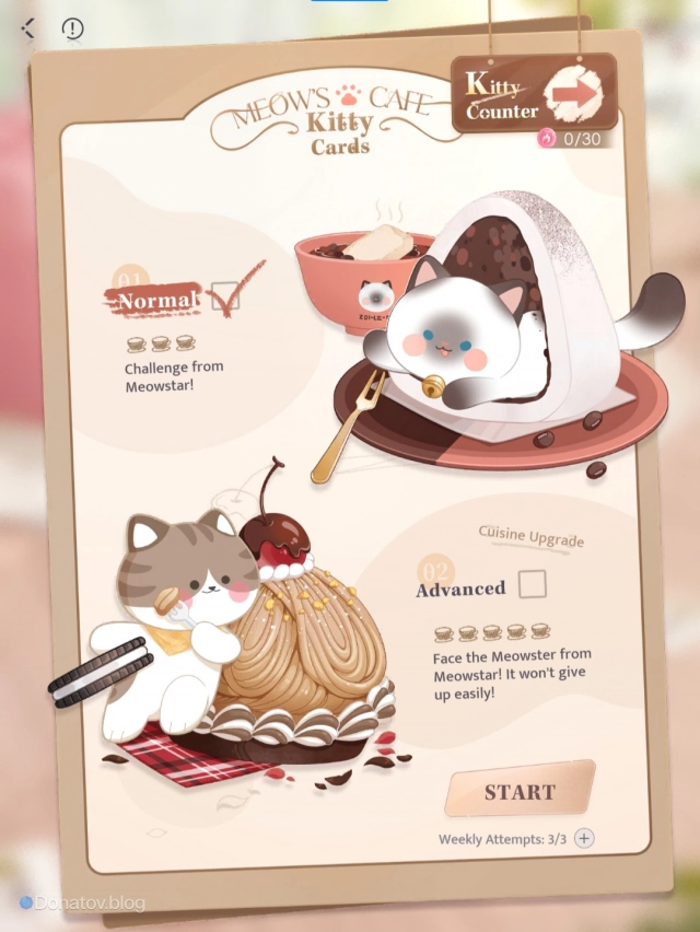 Раздел Kitty Cards