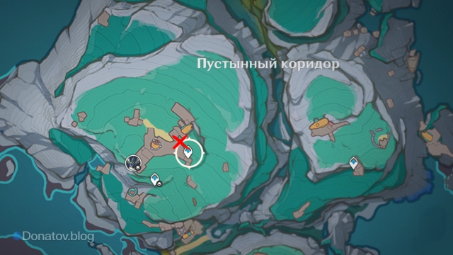 Местонахождение кристалла 160 на карте