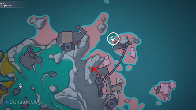Местонахождение кристалла 166 на карте