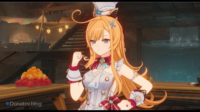 Анимация ожидания Эскофье в подземной локации Фонтейна Флёв-Сандр