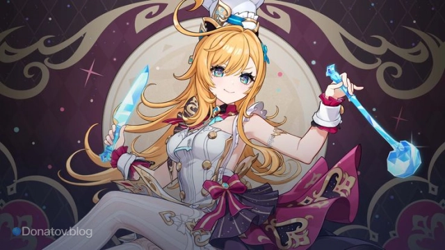 Скриншот Эскофье из её трейлера «Гастрономическая симфония» с официального ютуб канала игры