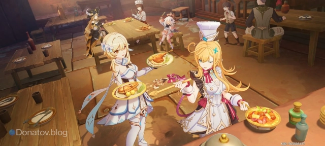 Кастцена из Задания легенд «Сладкое творение», где Эскофье участвует в кулинарном поединке