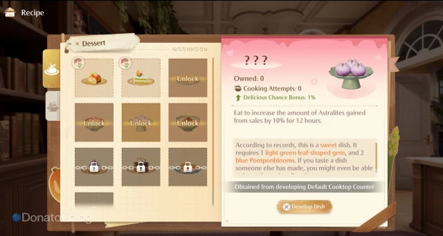 Описание Lotus Pastry в Infinity Nikki