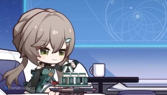 Чиби Цинцюэ из представления персонажа Honkai: Star Rail