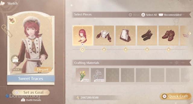 Sweet Traces в Infinity Nikki