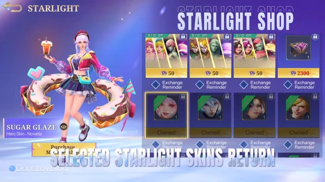 Внутренний магазин «Боевого пропуска» в Mobile Legends: Bang Bang