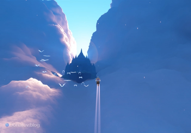 Остров с храмом локации Остров рассвета