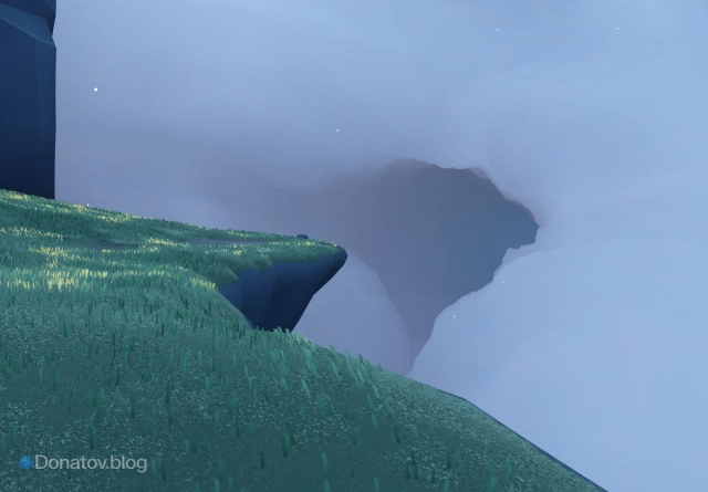 Облачный коридор, ведущий к следующему острову