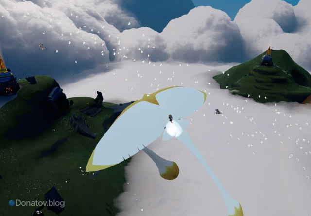 Полёт на манте в Sky: Children of the Light