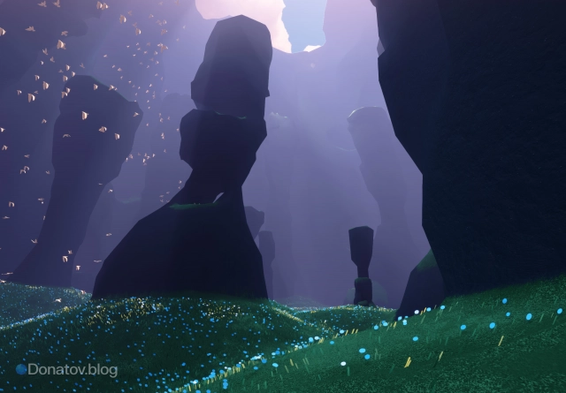 Нужное место в горном коридоре