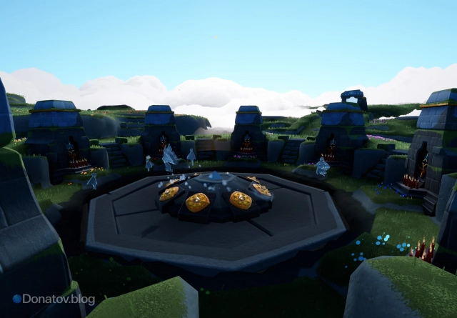 Поднявшийся лифт на восемь игроков