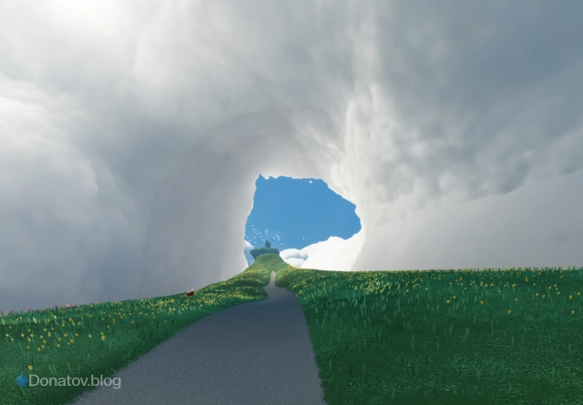 Проход к Птичьим гнёздам через Поля бабочек