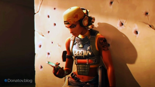 Иллюстрация агента Raze из трейлера