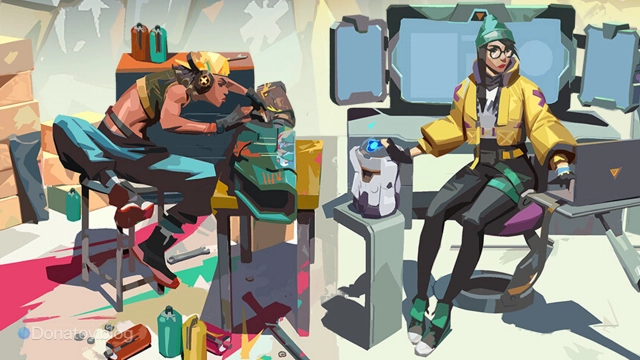 Иллюстрация агентов Raze и Killjoy