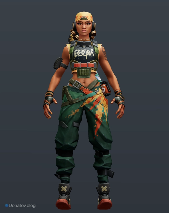 Внешний вид модели агента Raze