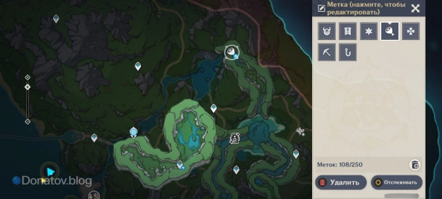 Расположения NPC Пашив на карте