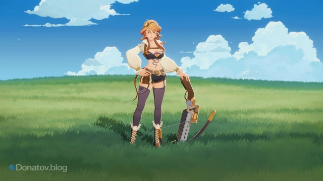 Герой Аталанта из игры AFK Journey